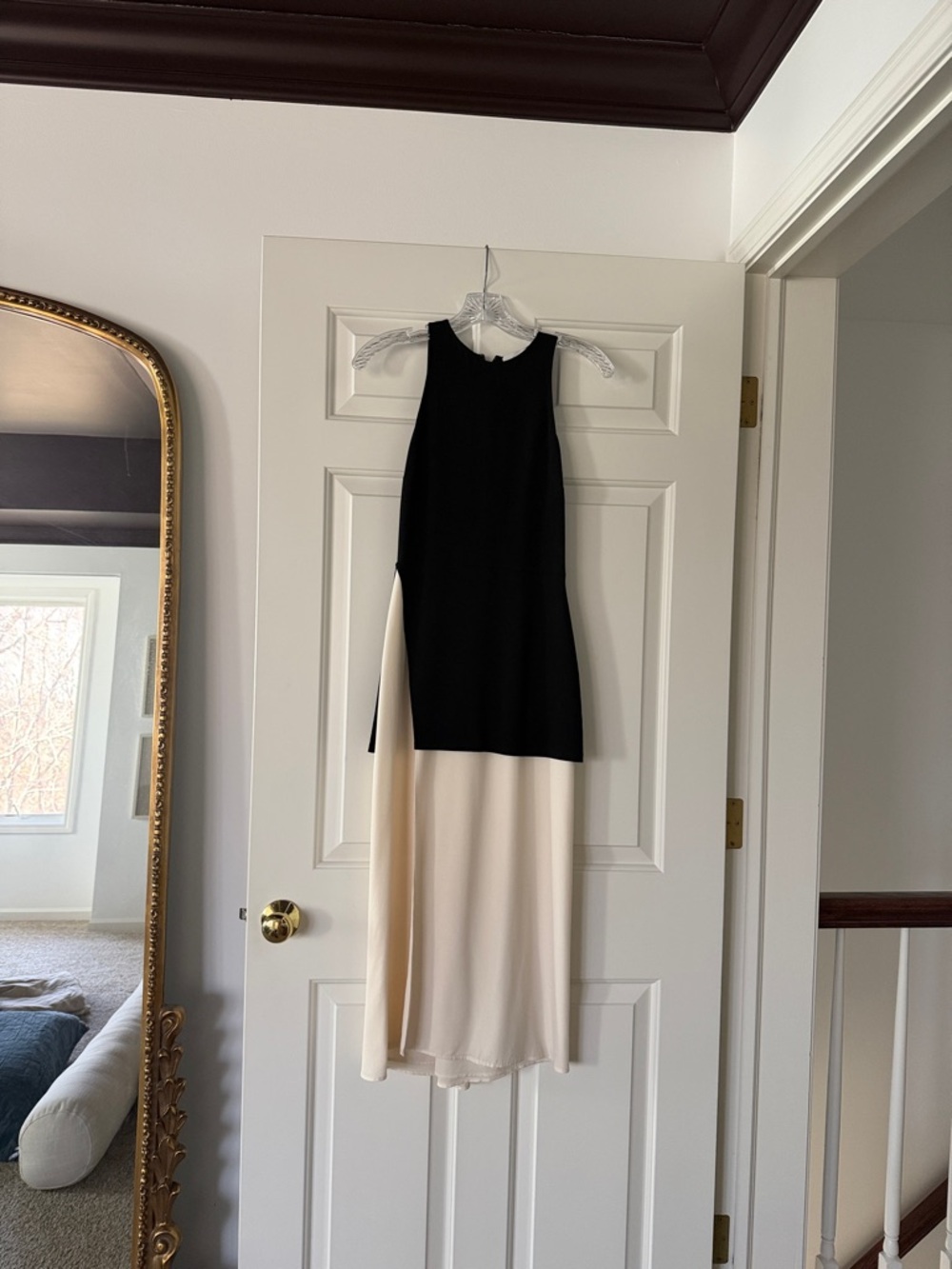 A.L.C. Two-Tone Black and Cream  Evening Dress